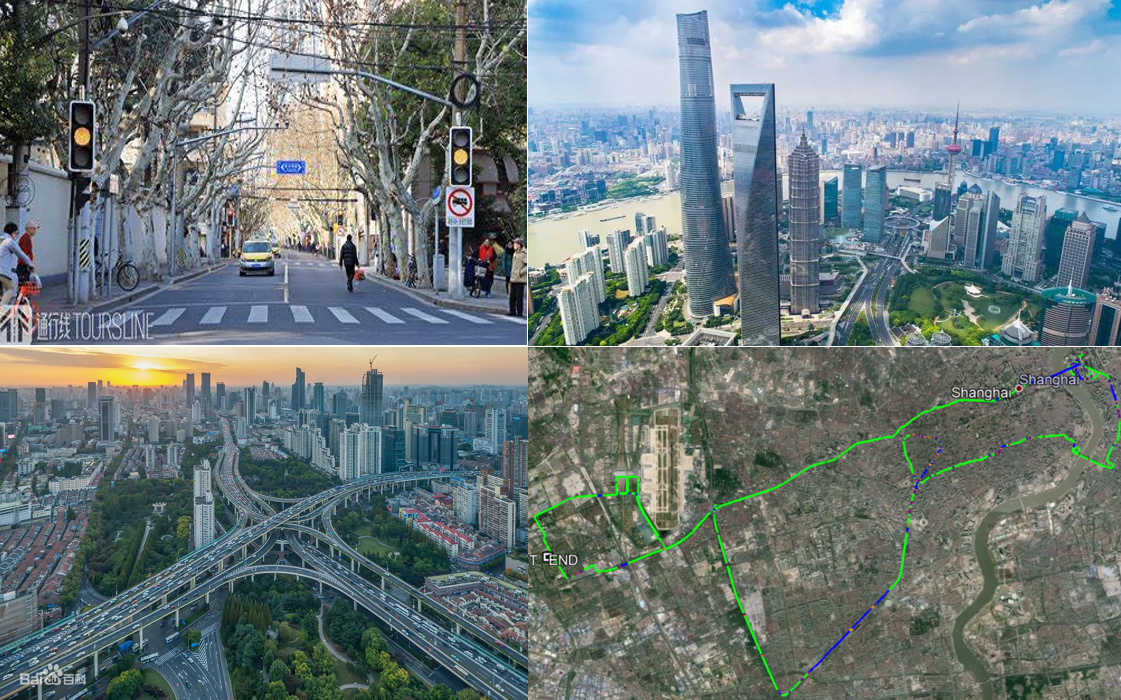 中国动态测试行车路线（上海城市与高架道路）